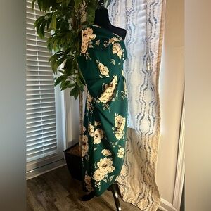 Floral asymmetrical 1X Dress